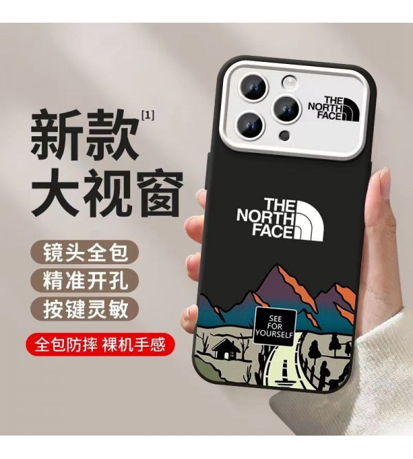 THE NORTH FACE ザ・ノース・フェイス ブランド アイフォン15/14 13 12プロマックス ケース かわいい 男女兼用 人気 iphone15 14 13 12 proケース  手帳型 ストラップ付きブランド アイフォン15 8/7 plus se3 2 14 plus ケース 韓国風