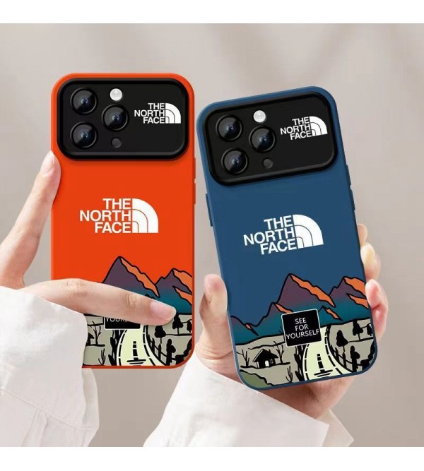 THE NORTH FACE ザ・ノース・フェイス ブランド アイフォン15/14 13 12プロマックス ケース かわいい 男女兼用 人気 iphone15 14 13 12 proケース  手帳型 ストラップ付きブランド アイフォン15 8/7 plus se3 2 14 plus ケース 韓国風