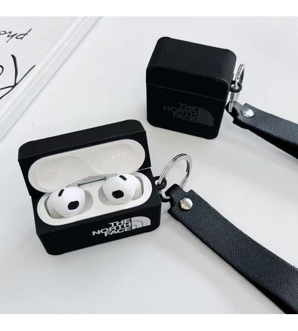 ザ・ノース・フェイス THE NORTH FACEブランド Airpods Pro2/3メンズ レディースairpods pro2ケース シリコンairpods pro2/3ケース　ストラップ付き 第3世代 airpods pro2ケース ハイブランド