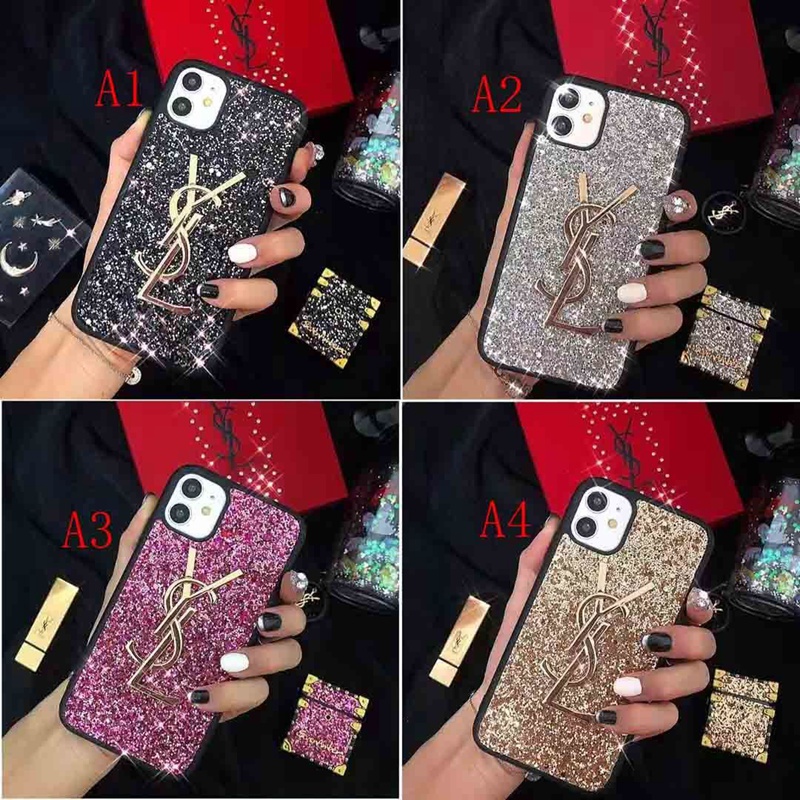 YSL ハイブランド iphone 15/14pro13 pro/13 pro/13 pro max/13 miniケース かわいい イブサンローラン キラキラ アイフォン13/12/11/x/xr/xs/8/7ケース オシャレ 女性向け ファッション メンズ レディース