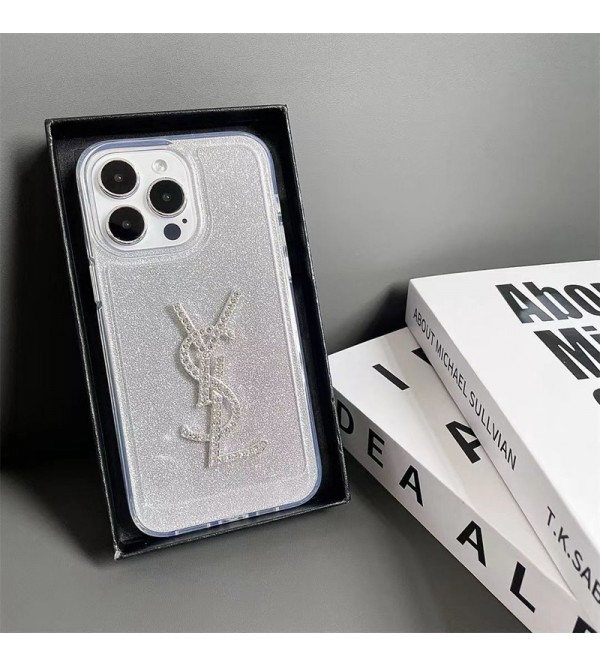 Ysl イブサンローランアイフォン15/14 13 12プロマックス ケース かわいい モノグラム iphone 15 14 plusケース 個性ブランド アイフォン15 8/7 plus se3 2 14 plus ケース 韓国風