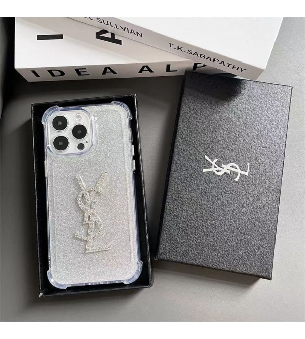 Ysl イブサンローランアイフォン15/14 13 12プロマックス ケース かわいい モノグラム iphone 15 14 plusケース 個性ブランド アイフォン15 8/7 plus se3 2 14 plus ケース 韓国風