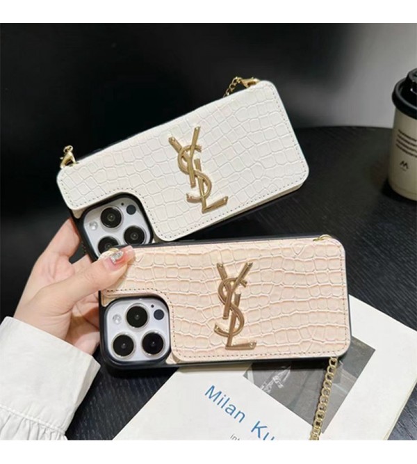 Ysl イブサンローラン女性向け iphone15pro max xr xs max 8/7 plusケース ガラス型 男女兼用 人気 ブランド iphone15 14 13 12 proケース  手帳型 ストラップ付きブランド アイフォン15 8/7 plus se3 2 14 plus ケース 韓国風