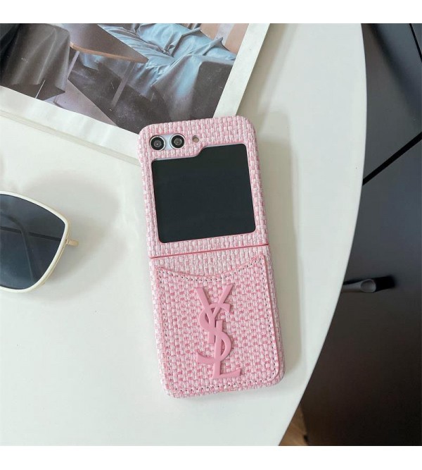 Ysl イブサンローランブランド galaxy z flip5 4 3ケース かわいいファッション セレブ愛用 ギャラクシーZフリップ5 4ケース 折りたたみ 激安 個性 ファッションメンズ スマホケース スマホケース 安い