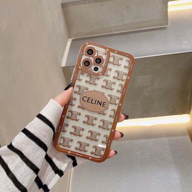 セリーヌ Celine ハイブランド アイフォン13/12mini/12promax/13mini/13pro maxカバー 韓国風 クリア 保護 ジャケット モノグラム