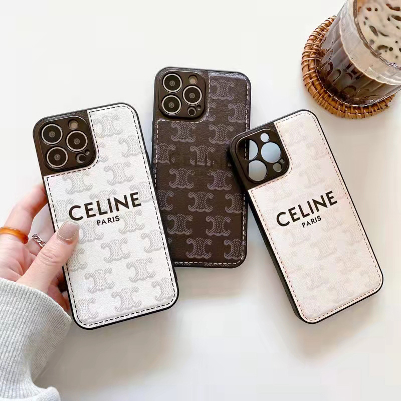 CELINE セリーヌアイフォン15/14 13 12プロマックス ケース かわいいアイフォン15プラス 14ケース バッグ型