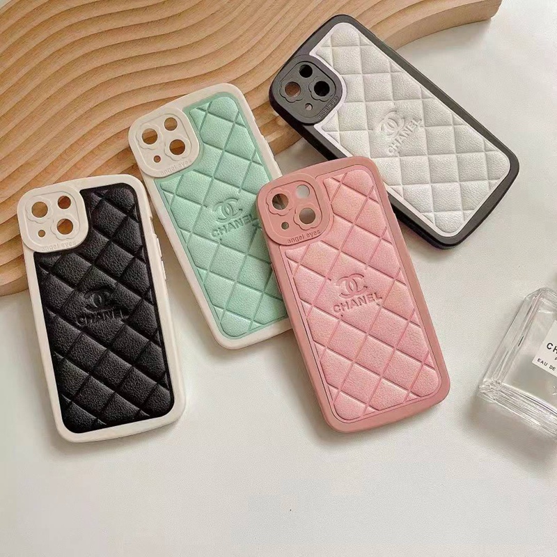 シャネル CHANEL ブランド iphone 13 pro/13 pro max/13 miniケース 可愛い レザー ジャケット型 菱形紋 芸能人愛用 シリコン