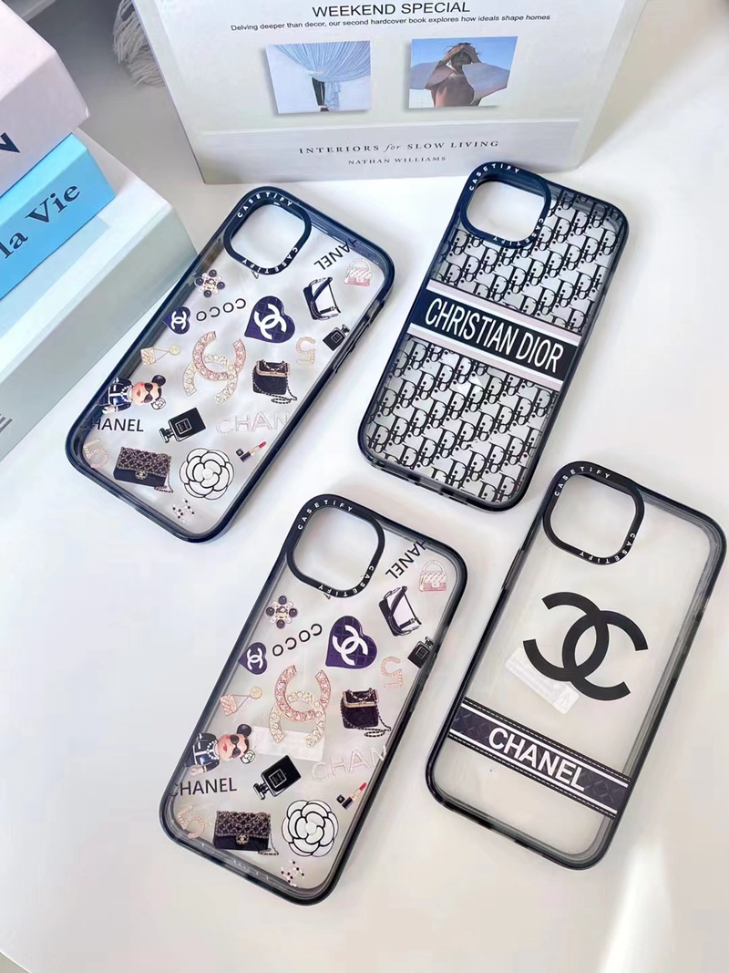 Chanel シャネル Dior ディオール ハイブランド iphone 14/14 pro/14 pro maxケース かわいい クリアケース 個性 モノグラム 韓国風