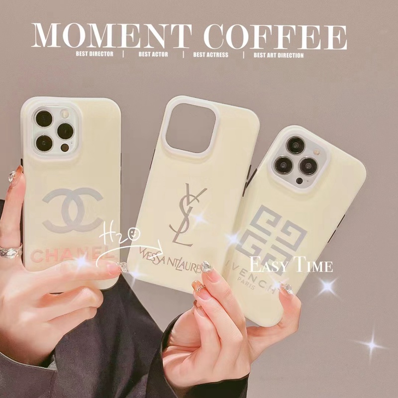 Chanel/シャネル Dior/ディオール YSL/イブ.サンローラン ハイブランド iphone 14/14 pro/14 pro maxケース  オシャレ ホワイト モノグラム ジャケット