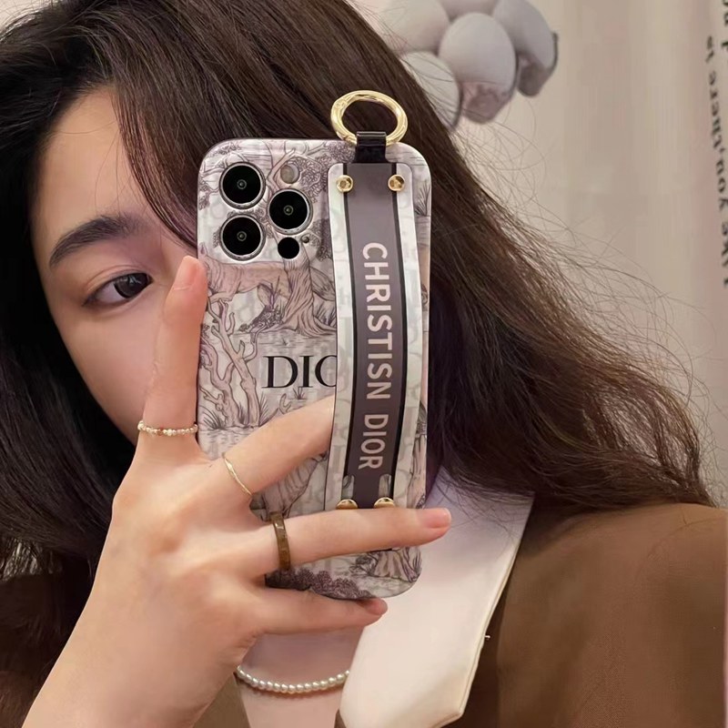 Dior iphone 15 pro max plusケース ディオール インスタ風リング ジャケット型バンド スタンド ブランド アイフォン15 経典 安い女性 セレブ愛用