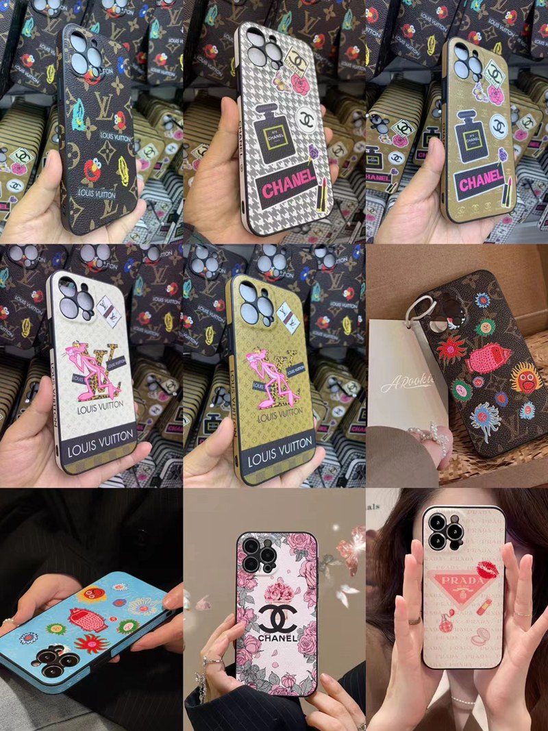 CHANEL/シャネル LV/ルイヴィトン PRADA/プラダ ブランド iPhone 14Plus/14 Pro/14 Pro maxケース個性ピンク・パンサー化粧キャラクター ジャケット型