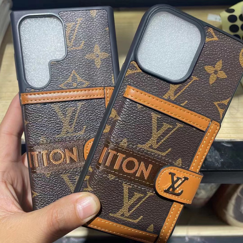 LV ハイブランド ルイヴィトン iPhone 15/15 Pro/15 Pro Maxケース 可愛い 財布 カード収納 レザー Galaxy S23/S23プラス/S23ウルトラ