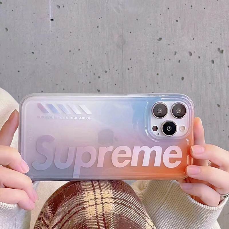 Supreme シュプリーム ハイブランド iphone 14 pro/14 pro max/14 plusケース かわいい  クリアケース 純色 モノグラム