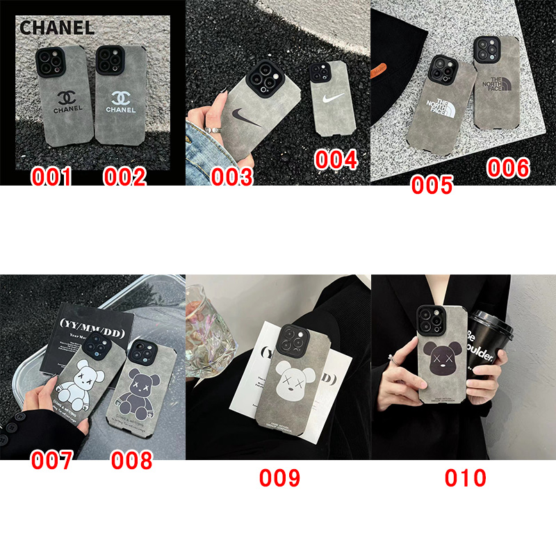 ChanelシャネルNikeナイキThe North FaceザノースフェイスKawsカウズ ブランド Iphone 14/14 Plus/14 Pro Maxケース 韓国風 モノグラム 個性 アイフォン14カバー 四角保護