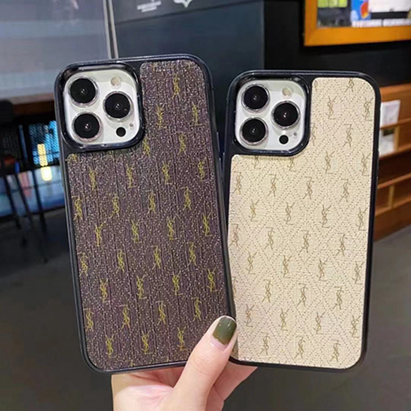 YSL/イヴ･サンローラン ブランド iphone15/ 14 pro/14 pro max/14 maxケース かわいい ジャケット型 モノグラム