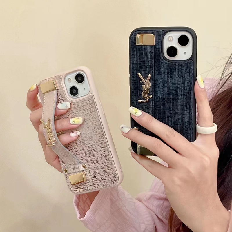 yslサンローランiphone14pro max/14plusケース可愛い バンド革モノグラム Yves Saint Laurent ジャケット ブランド落下防止アイフォン14