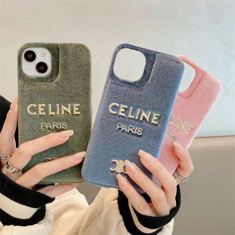 CELINE セリーヌアイフォン15/14 13 12プロマックス ケース かわいい女性向け iphone15pro max xr xs max 8/7 plusケース ガラス型