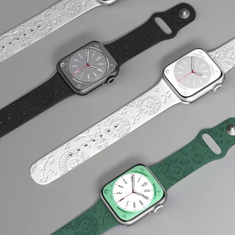 カウズkawsハイブランドApple Watch 8/se2/ultraバンド クロムハーツ ドラえもん モノグラムapple watch8シリコン 男女