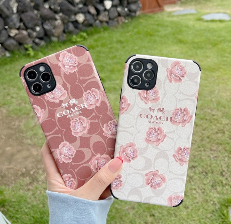 コーチ/COACH ハイブランド iphone 13/13 pro/13 pro maxケース おしゃれ 花 ジャケット型 モノグラム