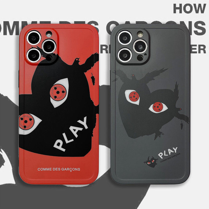 CDG コムデギャルソン ブランド iphone 13 pro/13 mini/13 pro maxケース 韓国風 ジャケット型 カラス柄 NARUTO 芸能人愛用 