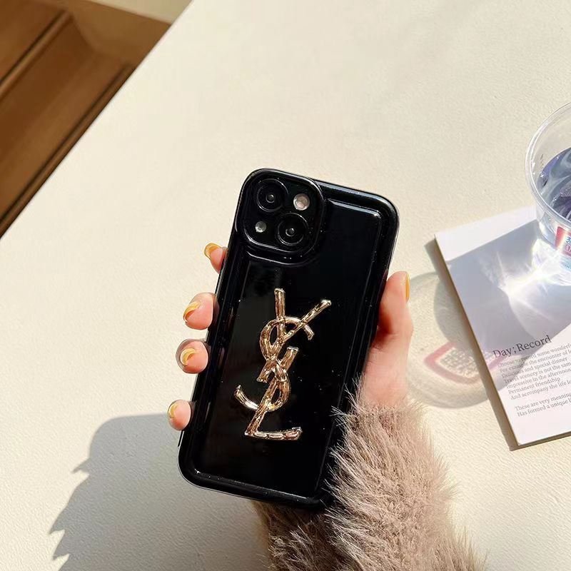 ディオール サンローラン シャネルiphone14pro max plusケース きらきら黒色 モノグラム ysl ソフト chanel ジャケット ブランド可愛い アイフォン14