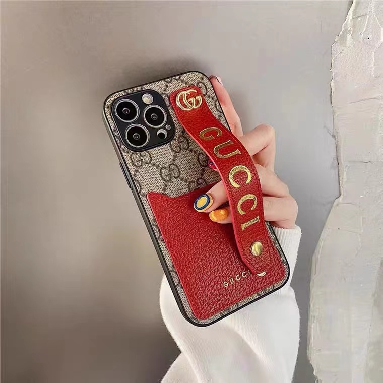 GUCCI グッチ ハイブランド Iphone 14/14 Pro/14 Pro Max/14 Plusケース かわいい ジャケット型 レザー製 モノグラム カード入れ Galaxy S23+/S23 Ultraカバー ハンドバンド付き 全機種対応 コピー レディーズ