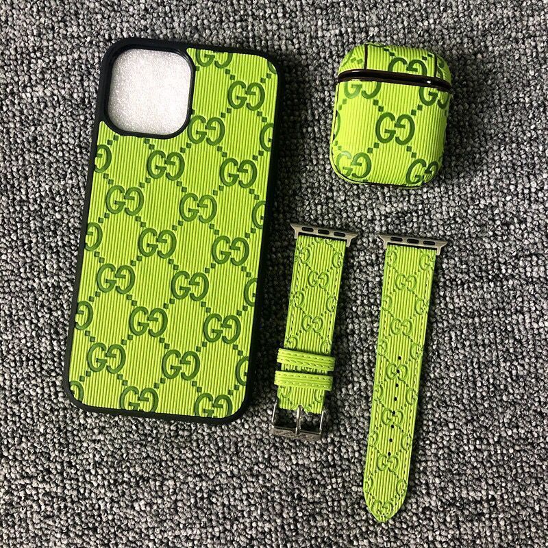 グッチ/GUCCI ブランド iphone se3/13/13 pro/13 pro max/13 miniケース 可愛いGG柄 3点セット AirPods3/2/1/proケース 芸能人愛用