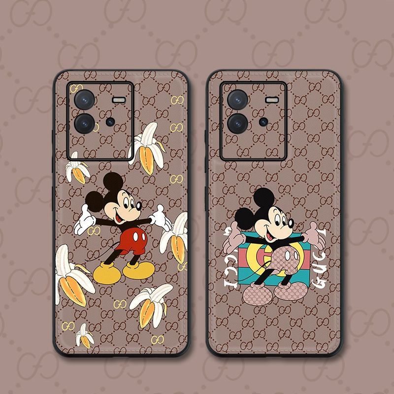 Gucci/グッチ ハイブランド iphone 14 pro maxケース モノグラム ミッキーマウス柄 キャラクター ディズニー