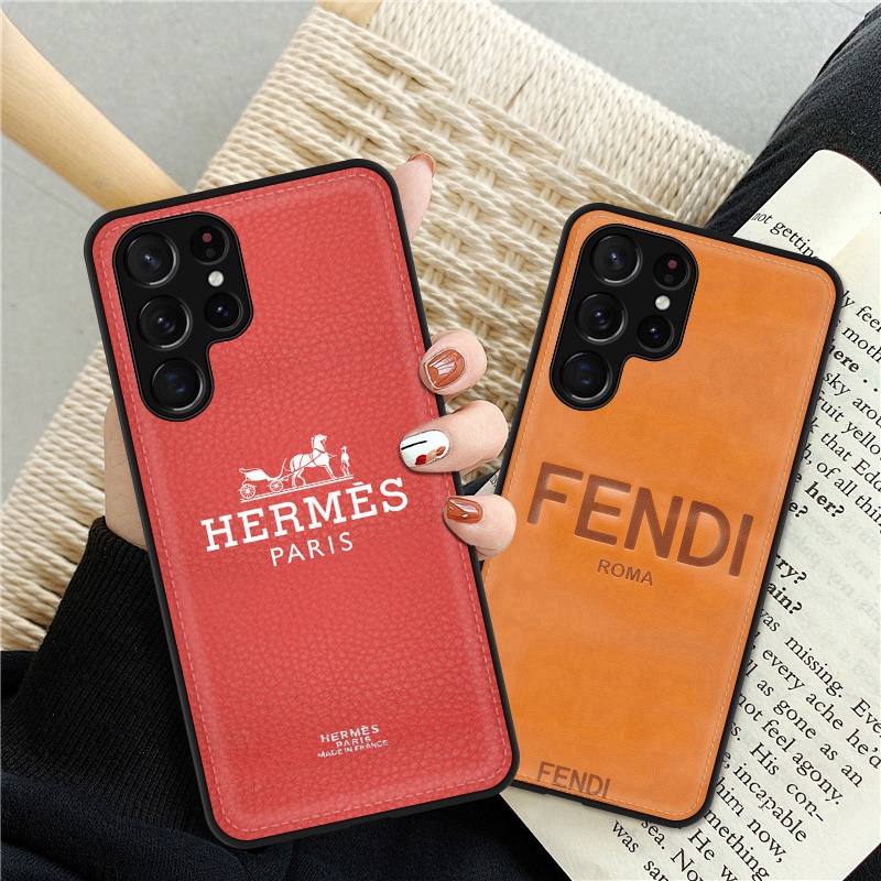 Hermes/エルメス ブランド IPhone 15 Pro Max/15 Plusケース 可愛い フェンディ/Fendi レザー製 Galaxy S23+/S23 Ultra
