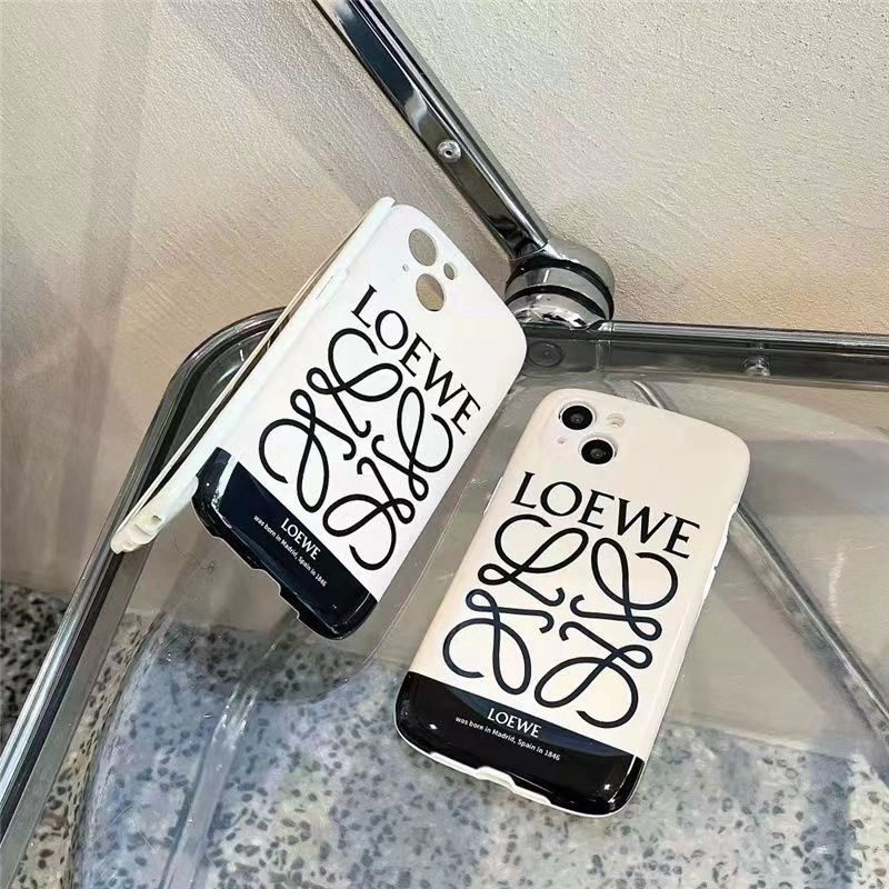 Loewe ロエベ ブランド iphone 14/14 pro/14 pro maxケース手帳かわいい ア カガミ 化粧 きらきら ジャケット型