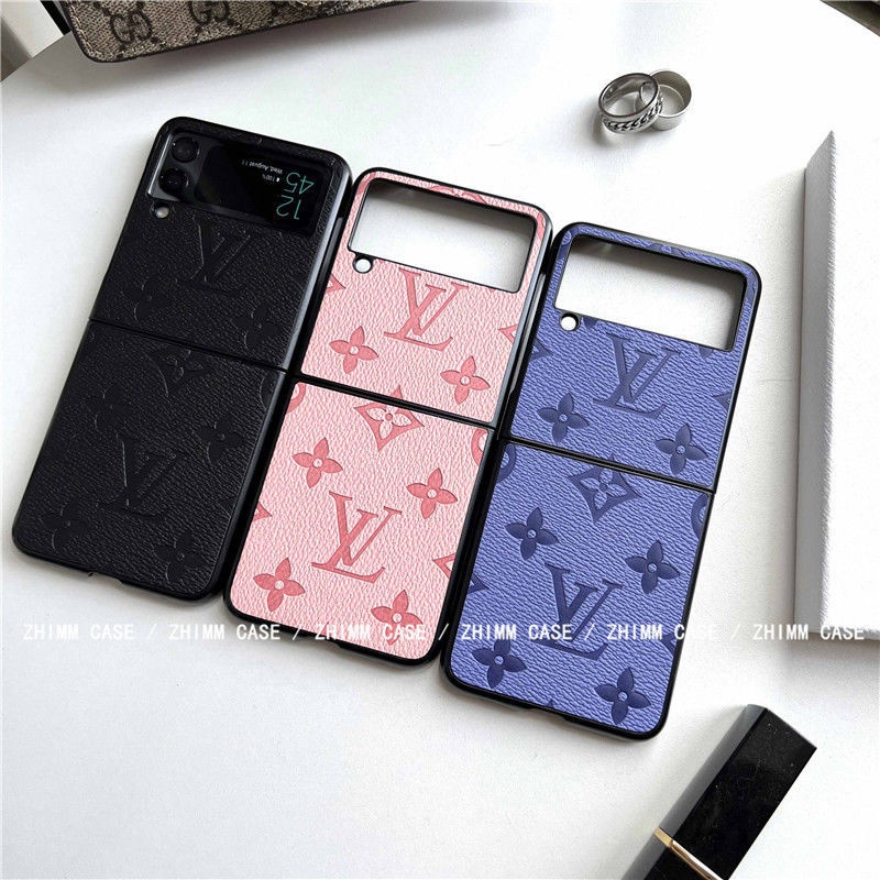 LV/ルイヴィトン ブランド Galaxy z fold 3/flip 3/2/1ケース モノグラム レザー 折りたたむ 保護