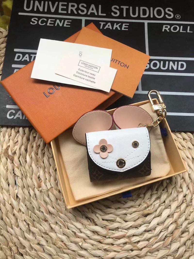 LV ブランド Airpods 3/2/1/proケース インスタ風 レザー製 ネズミ風 ルイヴィトン バック型