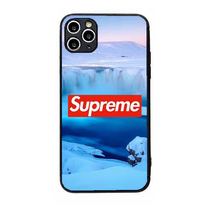 SUPREME ハイブランド iphone14 pro/14 pro max/13 miniケース 氷河柄 シュプリーム 全機種対応 モノグラム ジャケット型