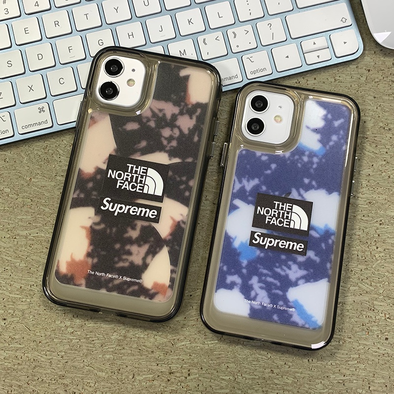 THE NORTH FACE/ザノースフェイス SUPREME/シュプリーム コラボ ブランド iphone 13/13 pro/13 pro maxケース 可愛い シリコン