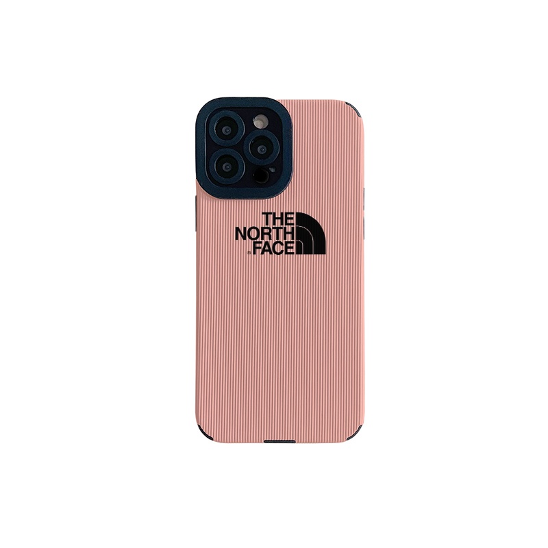 The North Face ザ・ノース・フェイス ブランド iphone 14/14 pro/14 pro maxケース かわいい コードゥロイ柄 モノグラム 全面保護 ピンク