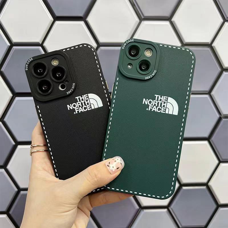 THE NORTH FACE ハイブランド ザ.ノース.フェイス iPhone14/14 Pro/14 Pro Maxケース かわいい 雪山柄 ジャケット型 モノグラム